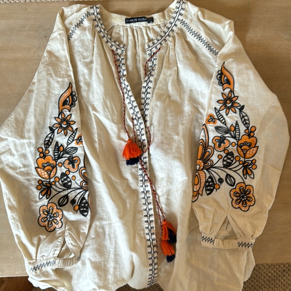 Haute Rogue Peasant Blouse - size small